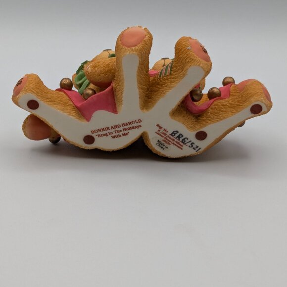Cherished Teddies Bonnie and Harold "Ring in the Holidays With Me" (466301) 1998 - Picture 6 of 10